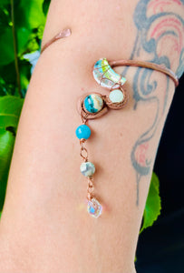 Luminous Jasper Arm Copper Cuff