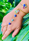 Chalcedony Larimar Brass Panja