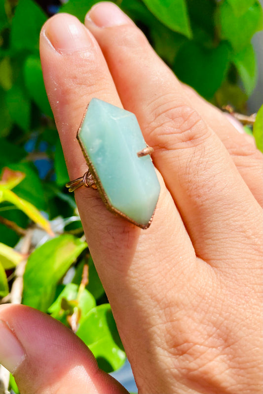 Amazonite Double T Size 8.5