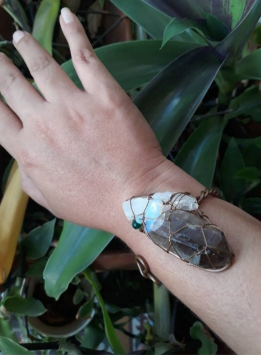 Smoky Quartz Cuff