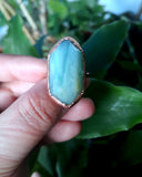Resinator Amazonite Ring Size 7.5