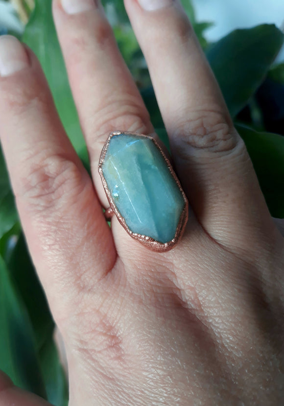 Resinator Amazonite Ring Size 7.5