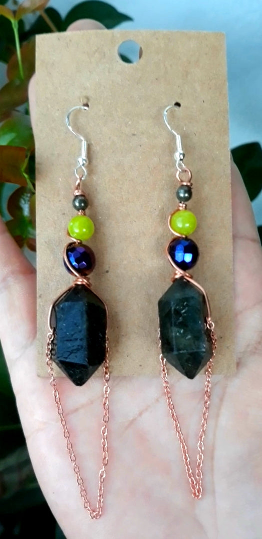 Labradorite Goddess Earrings