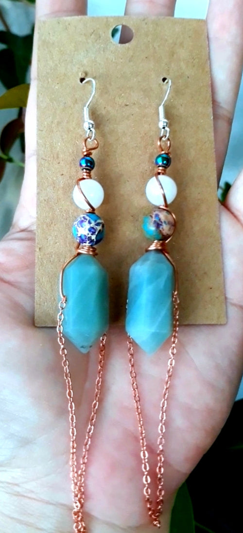 Amazonite Goddess Earrings