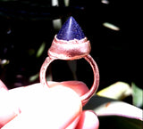 Goldstone Dome Ring Size 9
