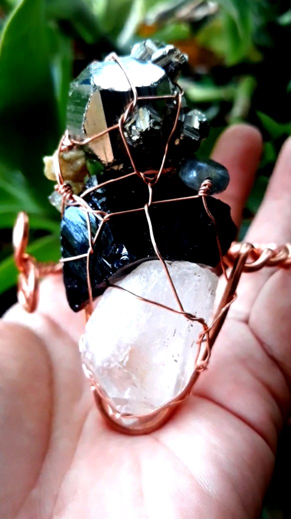 Peruvian Pyrite Obsidian Cuff