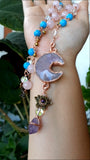 Rose Quartz Amethyst Moon