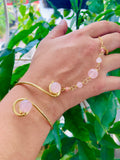 Rose Quartz Brass Panja