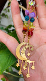 Rainbow Moon Earrings
