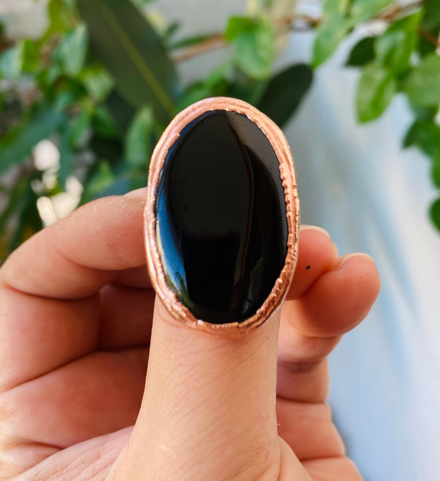 Black Onyx Ring Size 8