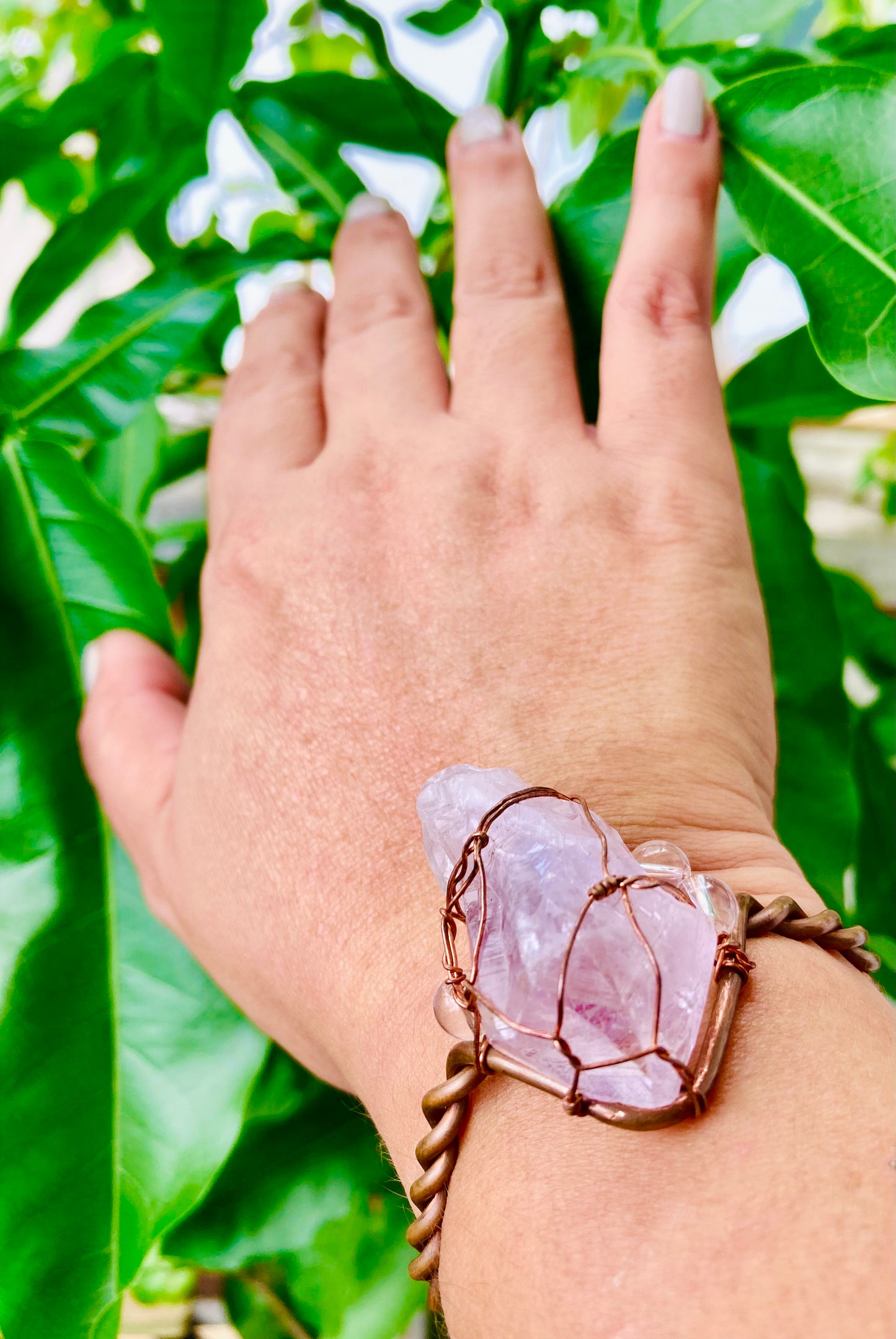 Amethyst Power Cuff