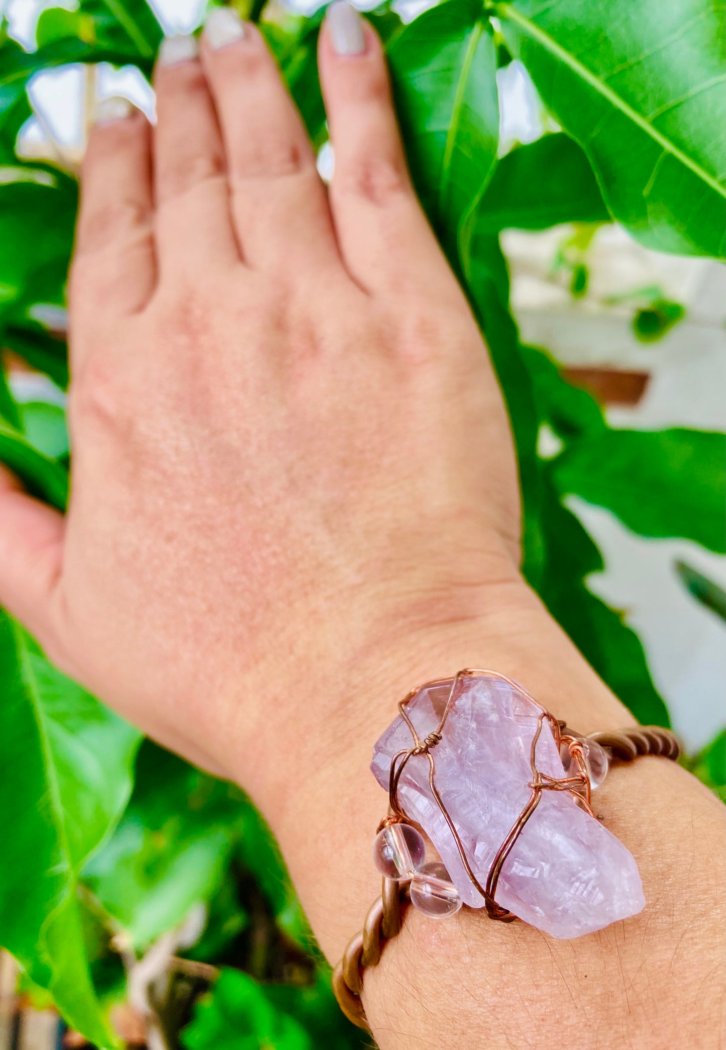 Amethyst Power Cuff