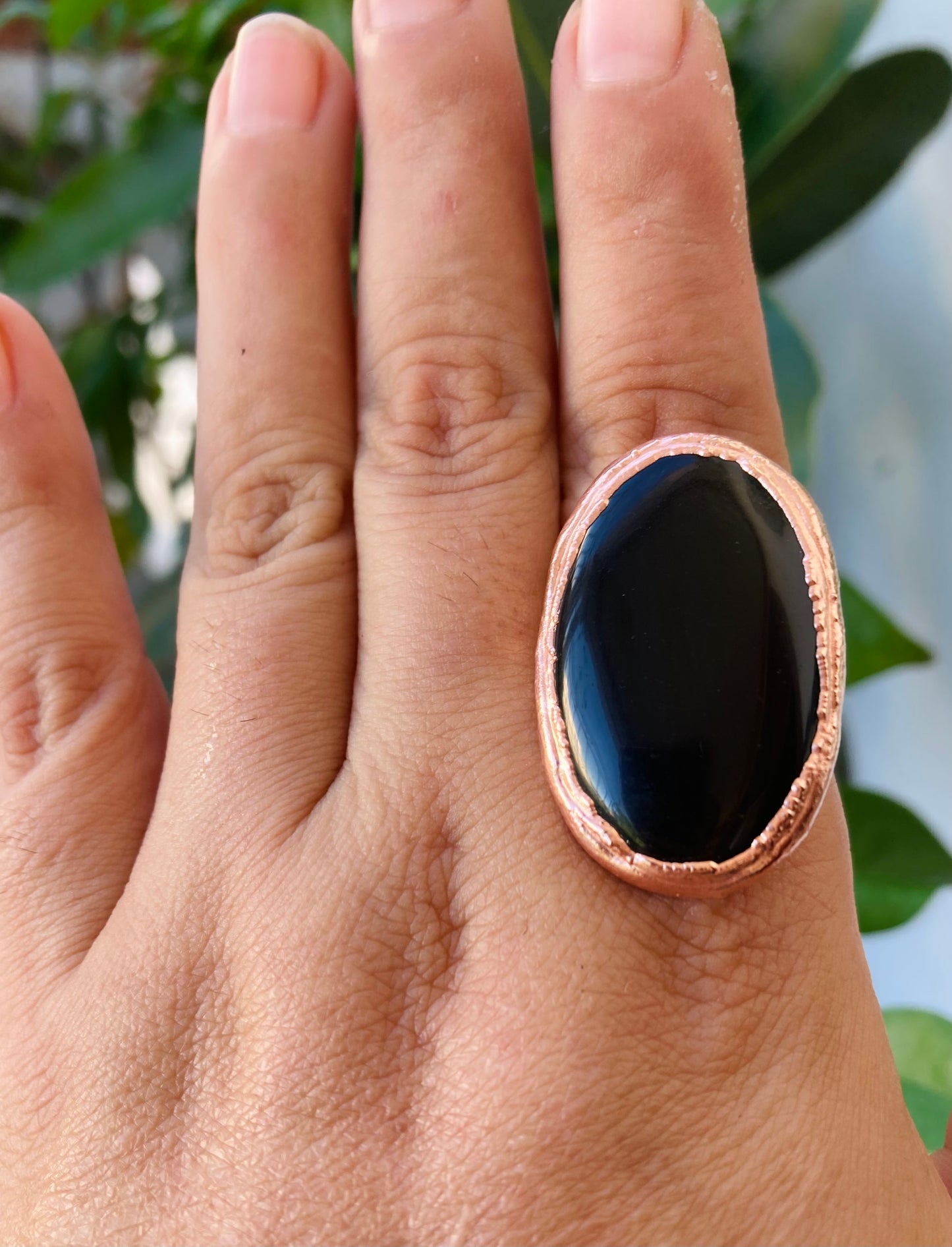 Black Onyx Ring Size 8