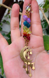 Rainbow Moon Earrings
