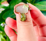 Peridot / Selenite Size 9
