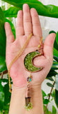 Venus Peridot Moon Necklace