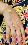 Rose Quartz Brass Panja