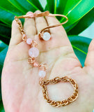 Rose Berry Copper Panja Bracelet