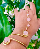 Rose Quartz Brass Panja