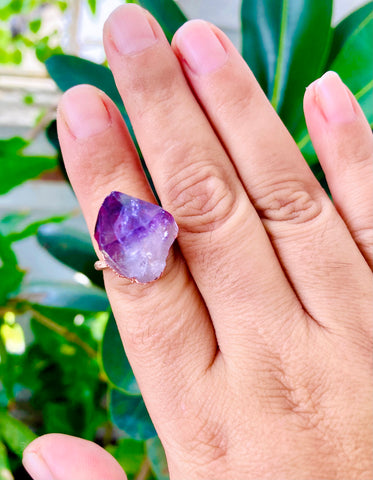 NEW Amethyst Ring Size 6