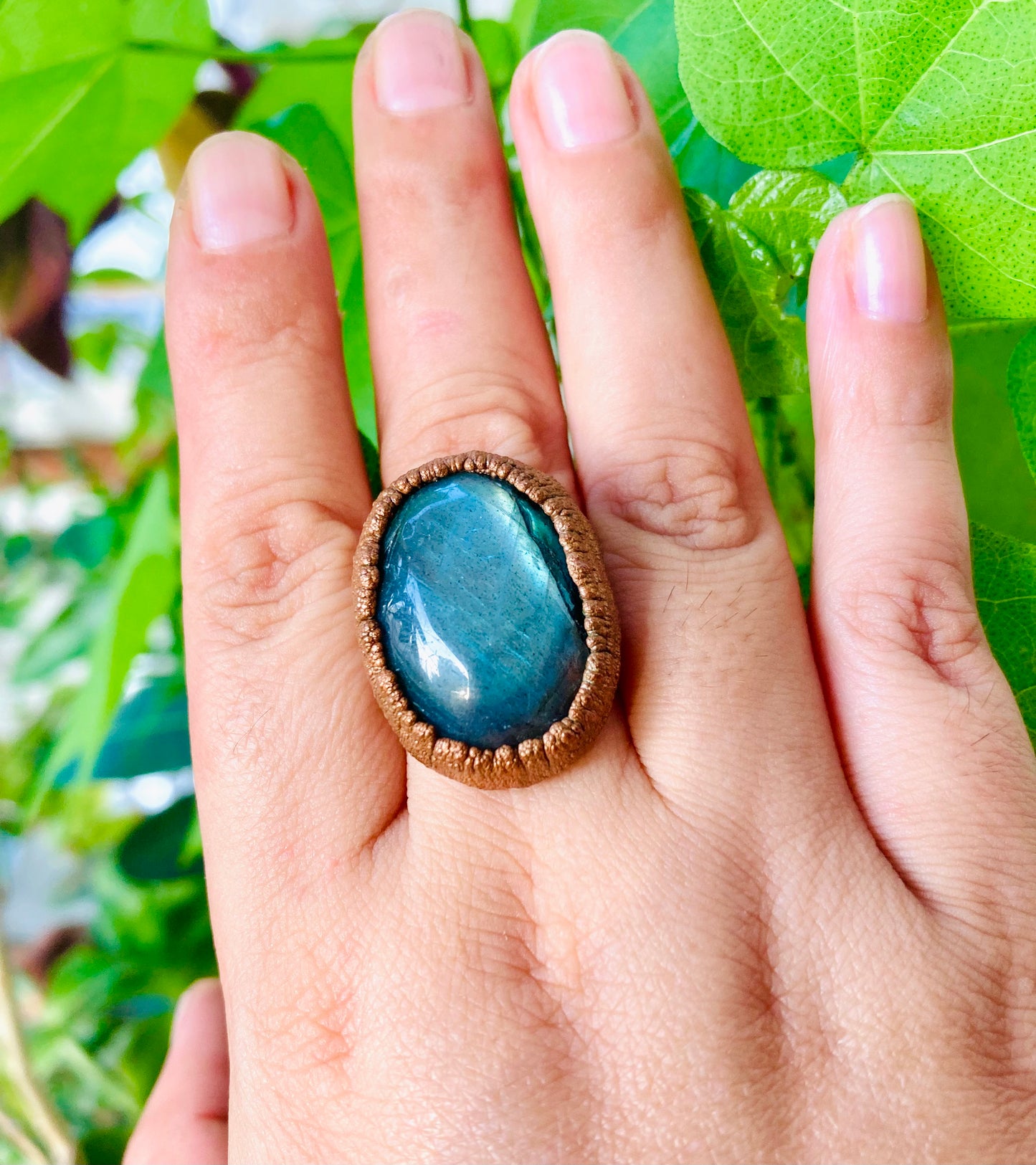 Labradorite Ring Size 8.5