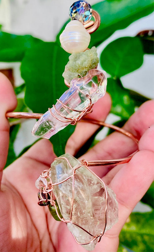 Prasiolite Quartz Cuff