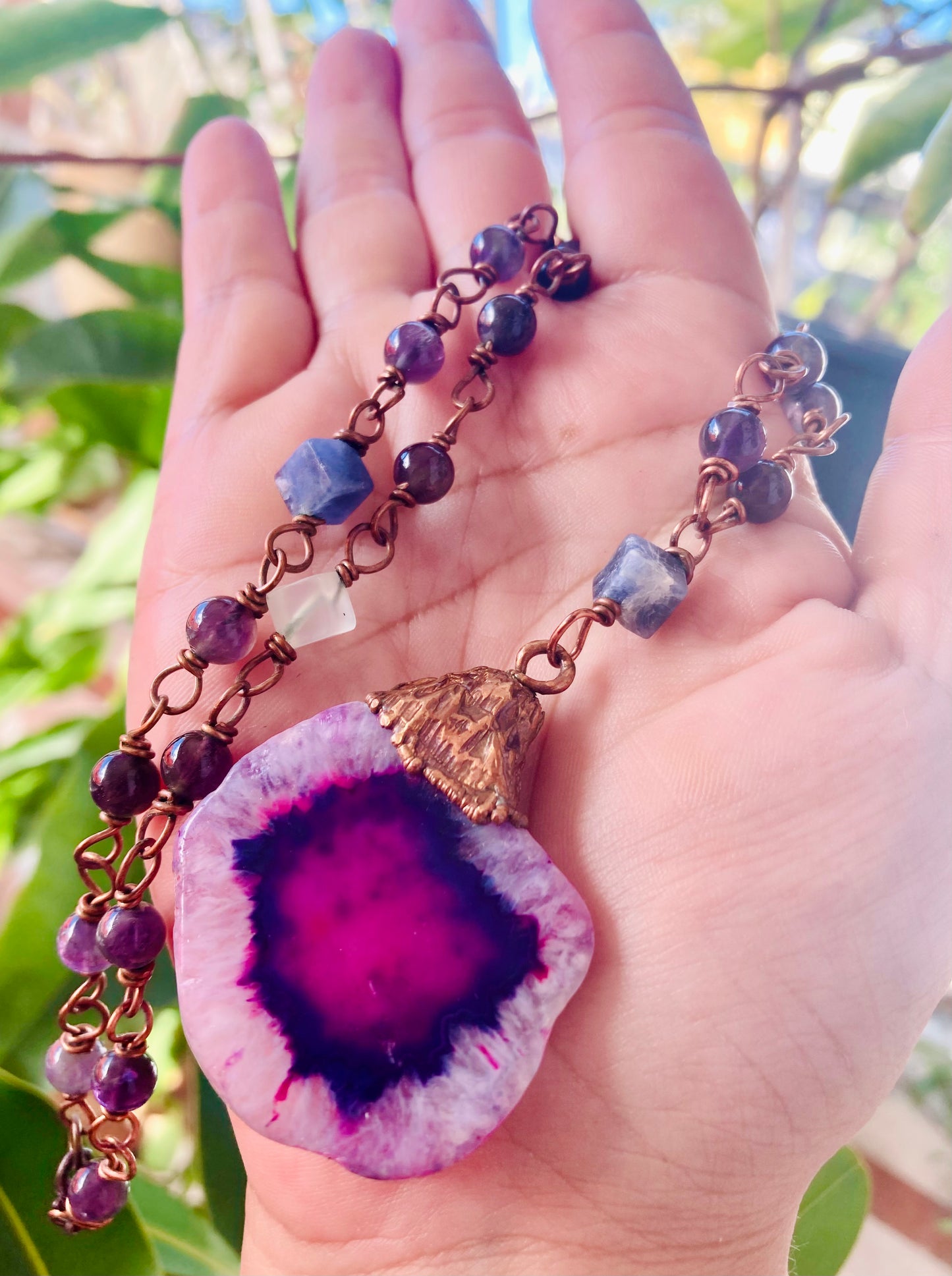 Solar Amethyst Necklace