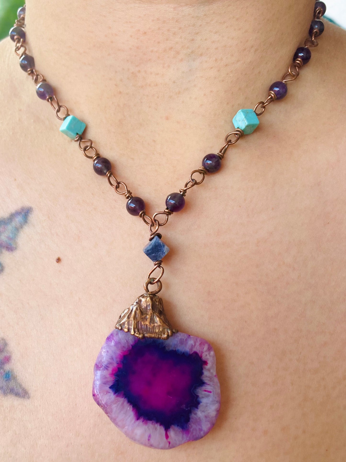 Solar Amethyst Necklace