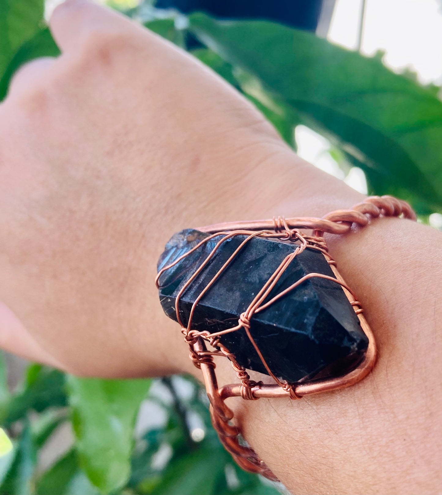 Large Smoky Quartz Cuff