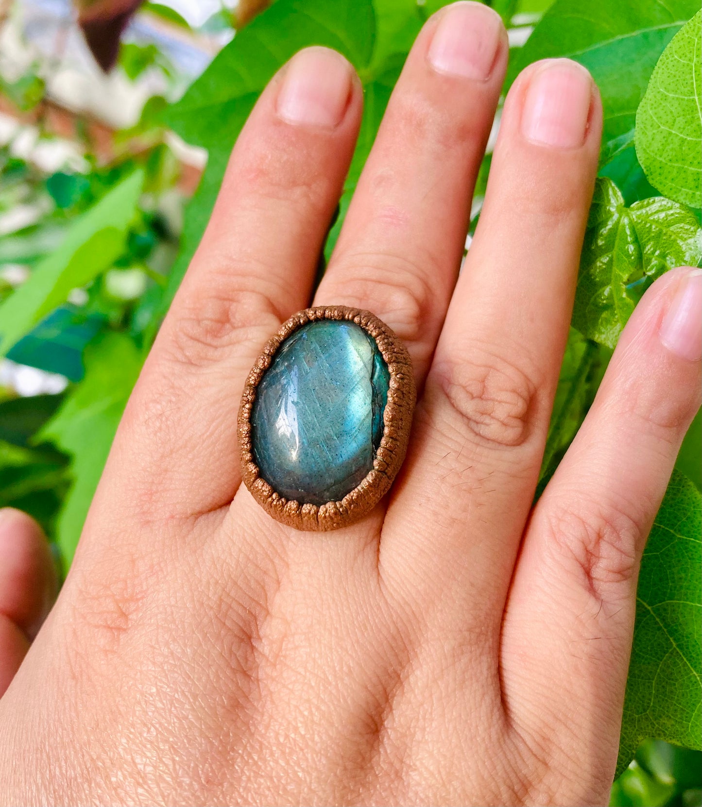 Labradorite Ring Size 8.5