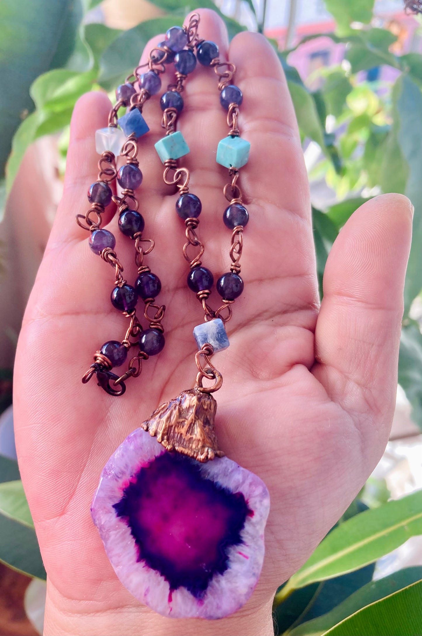 Solar Amethyst Necklace